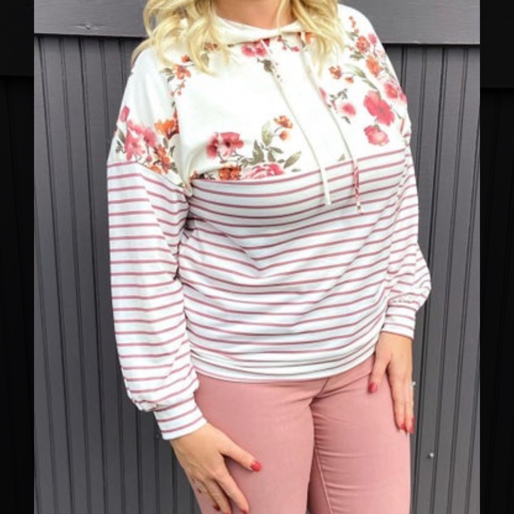 Haptics floral sweater with a Jodie